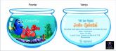 Arte para convite Procurando Nemo - Aquário